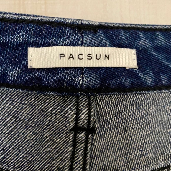 PAC Sun High Waisted Two Tone Loose Fit Jeans - Picture 9 of 10